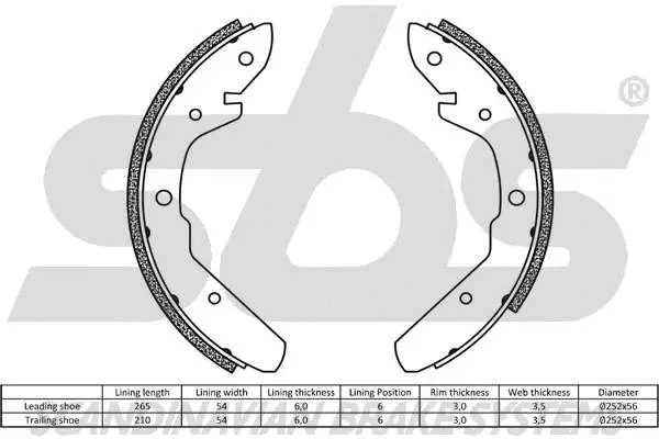 18492747275 SBS Комплект тормозных колодок (фото 2)
