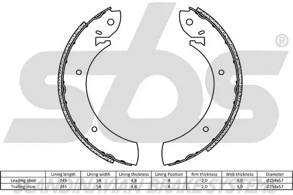 18492799272 SBS Комплект тормозных колодок (фото 2)