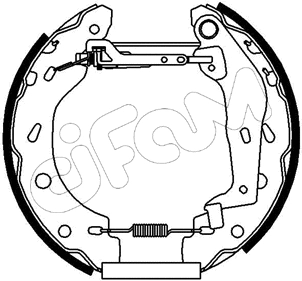 151-162 CIFAM Комплект тормозных колодок (фото 1)
