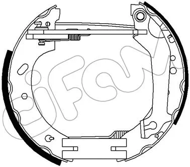 151-286 CIFAM Комплект тормозных колодок (фото 1)