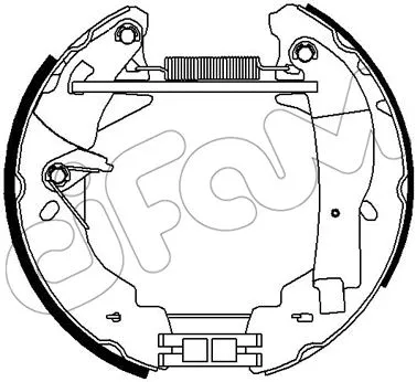 151-308 CIFAM Комплект тормозных колодок (фото 1)