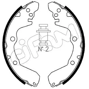 153-256 CIFAM Комплект тормозных колодок (фото 1)