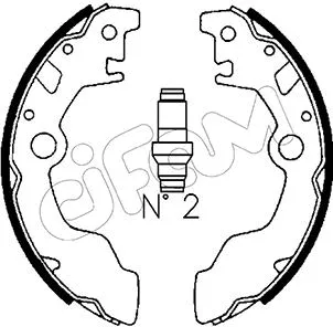 153-382 CIFAM Комплект тормозных колодок (фото 1)
