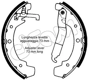 153-466 CIFAM Комплект тормозных колодок (фото 1)