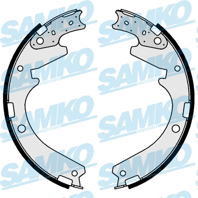 81027 SAMKO Комплект тормозных колодок (фото 1)