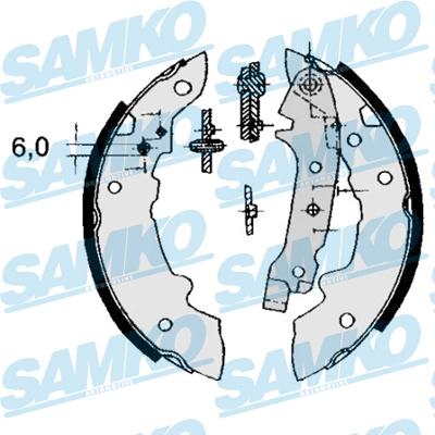 84320 SAMKO Комплект тормозных колодок (фото 1)