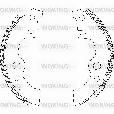 Z4011.00 WOKING Комплект тормозных колодок (фото 1)