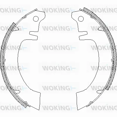 Z4012.00 WOKING Комплект тормозных колодок (фото 1)