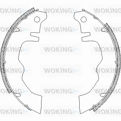Z4012.01 WOKING Комплект тормозных колодок (фото 1)