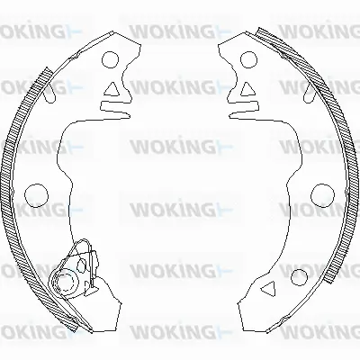Z4022.00 WOKING Комплект тормозных колодок (фото 1)