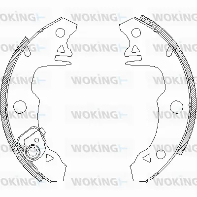 Z4022.01 WOKING Комплект тормозных колодок (фото 1)