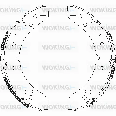 Z4030.00 WOKING Комплект тормозных колодок (фото 1)