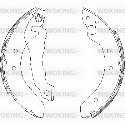 Z4064.00 WOKING Комплект тормозных колодок (фото 1)