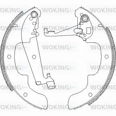 Z4071.00 WOKING Комплект тормозных колодок (фото 1)