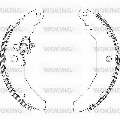 Z4081.00 WOKING Комплект тормозных колодок (фото 1)