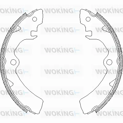 Z4106.00 WOKING Комплект тормозных колодок (фото 1)