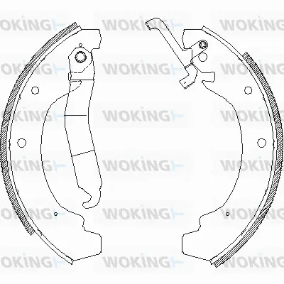 Z4120.00 WOKING Комплект тормозных колодок (фото 1)