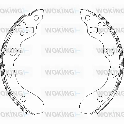 Z4128.00 WOKING Комплект тормозных колодок (фото 1)