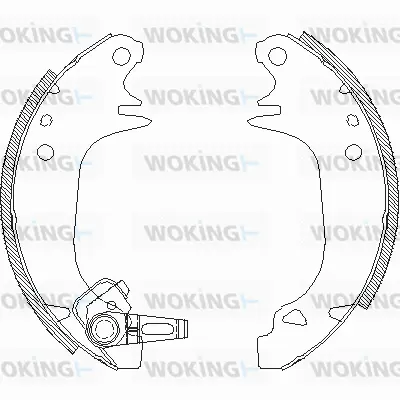 Z4130.00 WOKING Комплект тормозных колодок (фото 1)