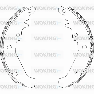 Z4139.00 WOKING Комплект тормозных колодок (фото 1)
