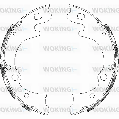 Z4150.00 WOKING Комплект тормозных колодок (фото 1)