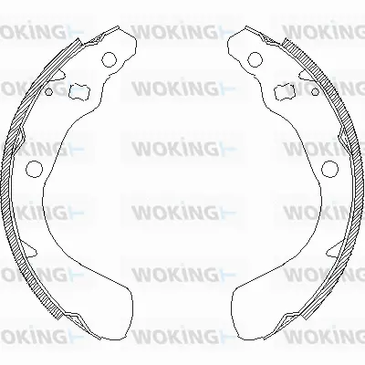Z4151.00 WOKING Комплект тормозных колодок (фото 1)