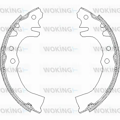 Z4155.00 WOKING Комплект тормозных колодок (фото 1)