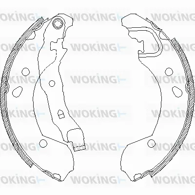 Z4168.00 WOKING Комплект тормозных колодок (фото 1)