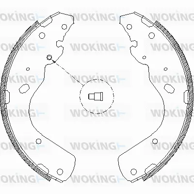 Z4175.00 WOKING Комплект тормозных колодок (фото 1)
