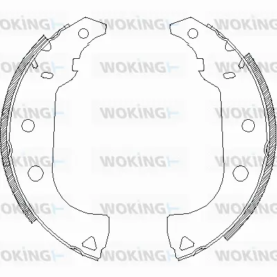 Z4176.00 WOKING Комплект тормозных колодок (фото 1)
