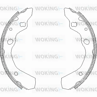Z4190.00 WOKING Комплект тормозных колодок (фото 1)