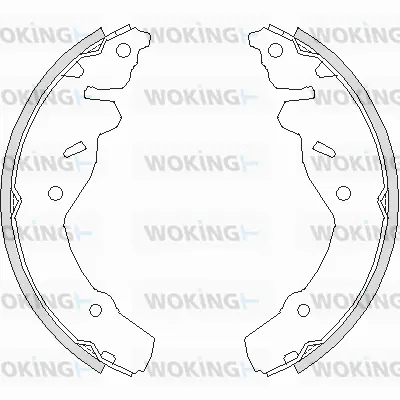 Z4191.00 WOKING Комплект тормозных колодок (фото 1)