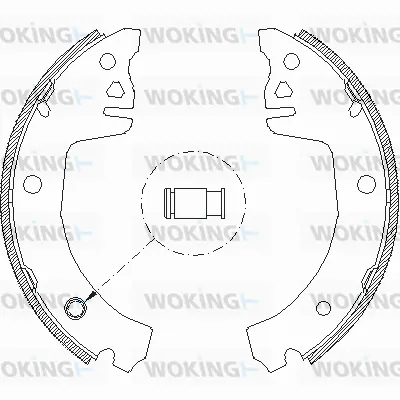 Z4198.00 WOKING Комплект тормозных колодок (фото 1)