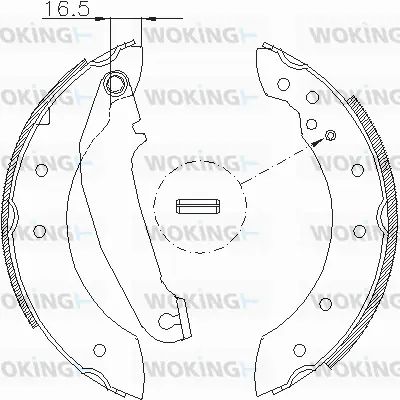 Z4199.00 WOKING Комплект тормозных колодок (фото 1)