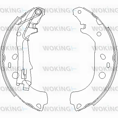 Z4206.00 WOKING Комплект тормозных колодок (фото 1)