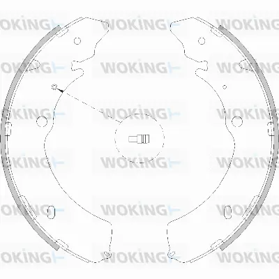 Z4216.00 WOKING Комплект тормозных колодок (фото 1)