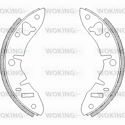 Z4220.00 WOKING Комплект тормозных колодок (фото 1)