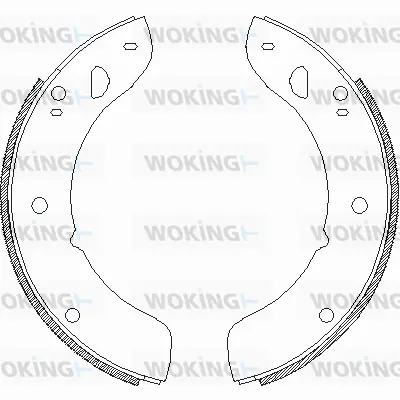 Z4222.00 WOKING Комплект тормозных колодок (фото 1)