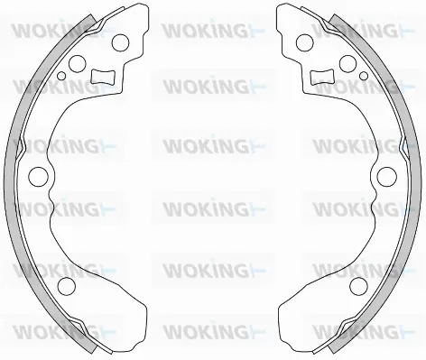 Z4275.00 WOKING Комплект тормозных колодок (фото 1)