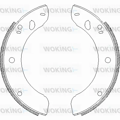 Z4289.00 WOKING Комплект тормозных колодок (фото 1)