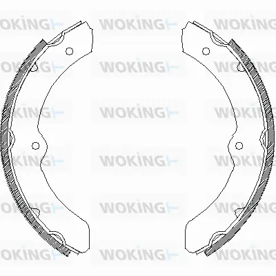 Z4311.00 WOKING Комплект тормозных колодок (фото 1)