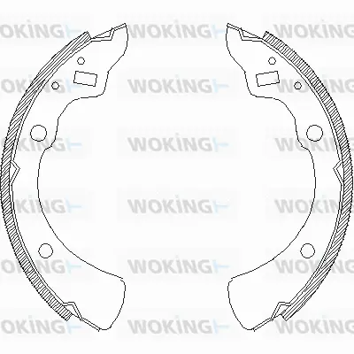 Z4330.00 WOKING Комплект тормозных колодок (фото 1)
