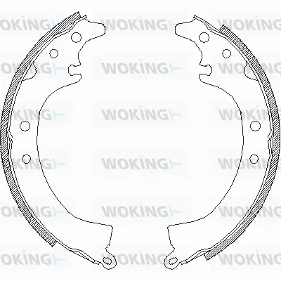 Z4336.00 WOKING Комплект тормозных колодок (фото 1)