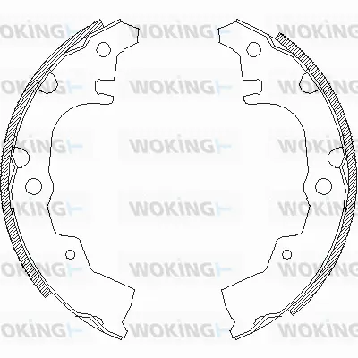 Z4340.00 WOKING Комплект тормозных колодок (фото 1)