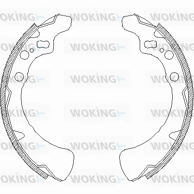 Z4354.00 WOKING Комплект тормозных колодок (фото 1)