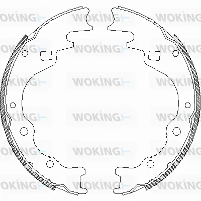 Z4365.00 WOKING Комплект тормозных колодок (фото 1)