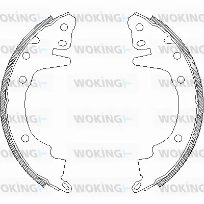 Z4369.00 WOKING Комплект тормозных колодок (фото 1)