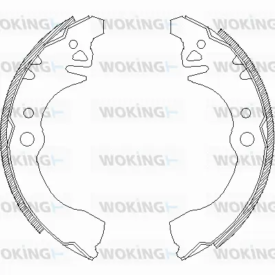 Z4374.00 WOKING Комплект тормозных колодок (фото 1)