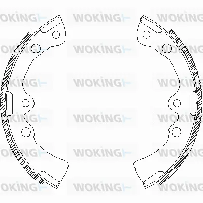 Z4377.00 WOKING Комплект тормозных колодок (фото 1)