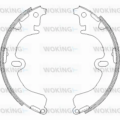 Z4380.01 WOKING Комплект тормозных колодок (фото 1)